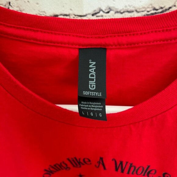 Ladies Gildan "Looking Like A Whole Snack" tee shirt Size L - Picture 3 of 3